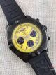 New Style Breitling B01 Black Case Chronograph Watch Black Rubber band (3)_th.jpg